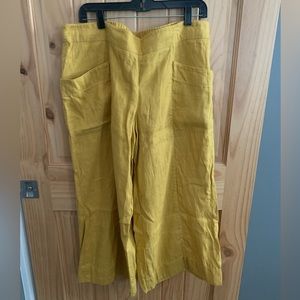 Ivy Jane cropped 100% linen pants. Size XL